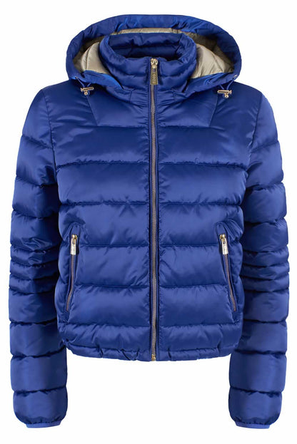 Yes Zee Chic Zippered Short Down Jacket with Hood