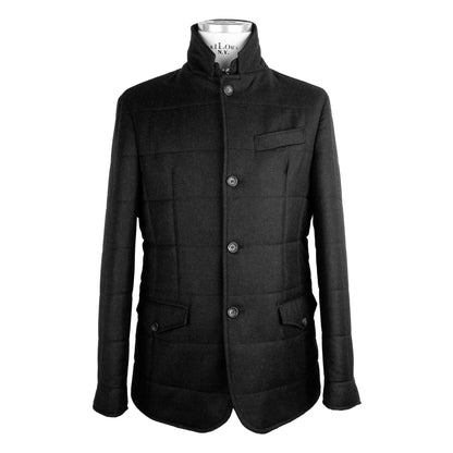 Made in Italy Elegant Wool-Cashmere Men's Coat