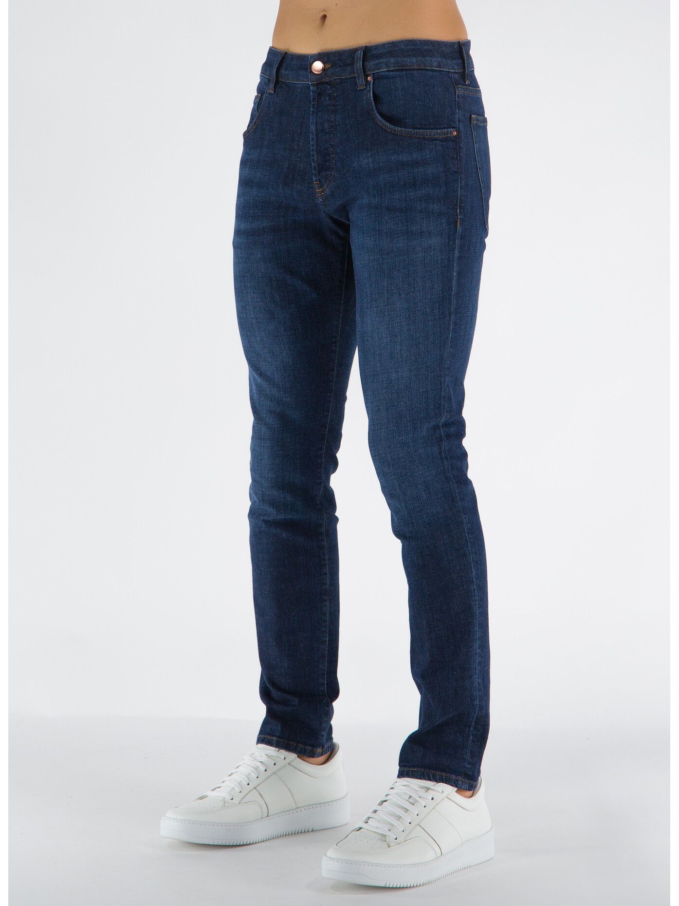 Don The Fuller Elegant Dark Blue Cotton Stretch Jeans