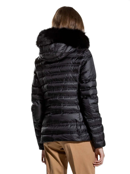 Peuterey Chic Black Fur-Trimmed Winter Jacket