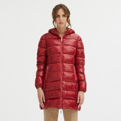 Centogrammi Reversible Goose Down Long Jacket in Pink