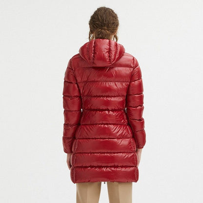 Centogrammi Reversible Goose Down Long Jacket in Pink