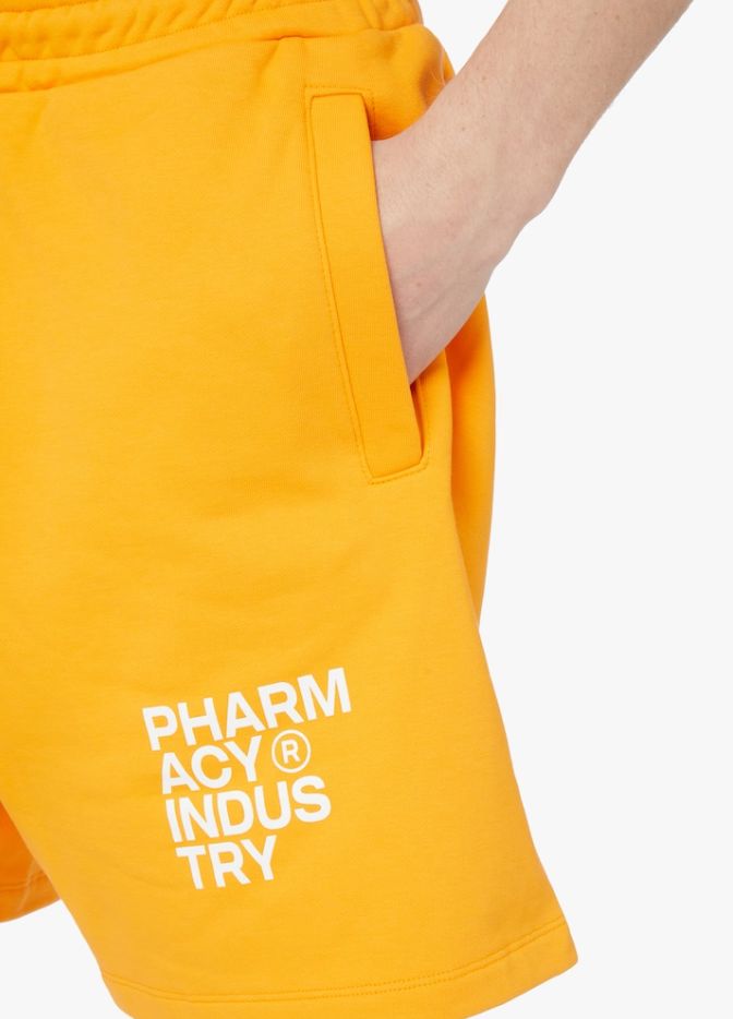 Pharmacy Industry Chic Orange Cotton Trousers with Logo Detail