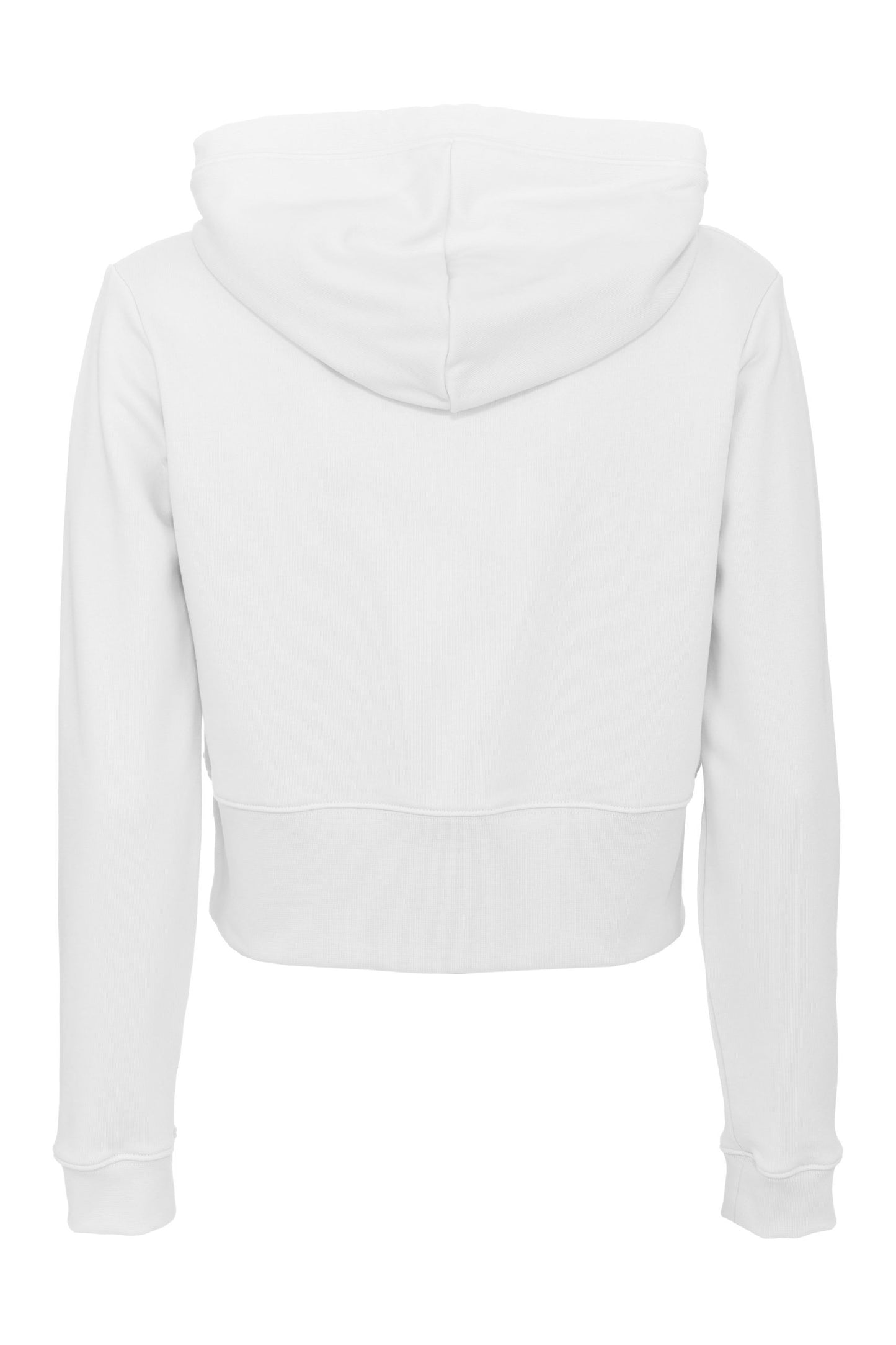 Imperfect Dazzling Rhinestone Logo White Hoodie