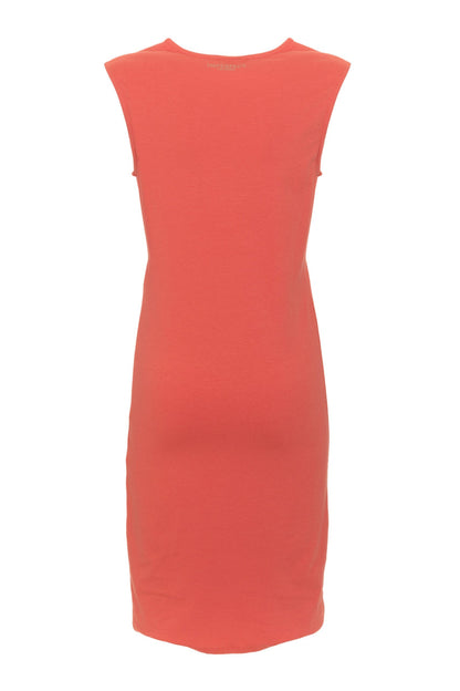 Chic Pink Imperfect Stretch Midi Dress