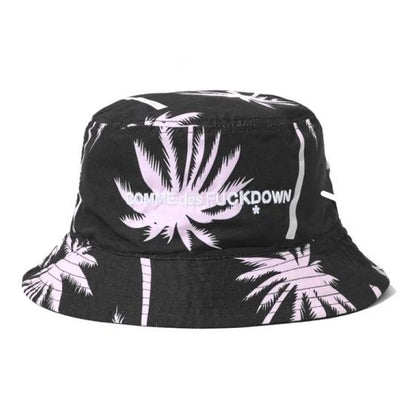 Comme Des Fuckdown Palm Print Fisherman Hat with Embroidered Logo