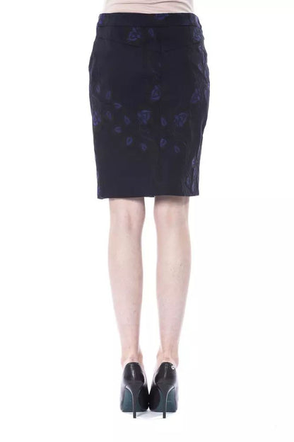 BYBLOS Chic Black Tulip Short Skirt