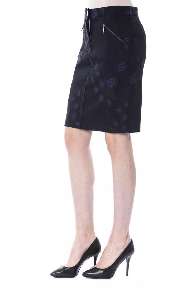 BYBLOS Chic Black Tulip Short Skirt