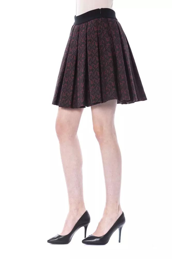 BYBLOS Chic Tulip Brown Skirt - Cotton Blend Elegance