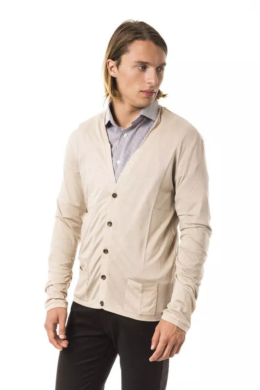 BYBLOS Beige Cashmere Blend Cardigan with Pockets