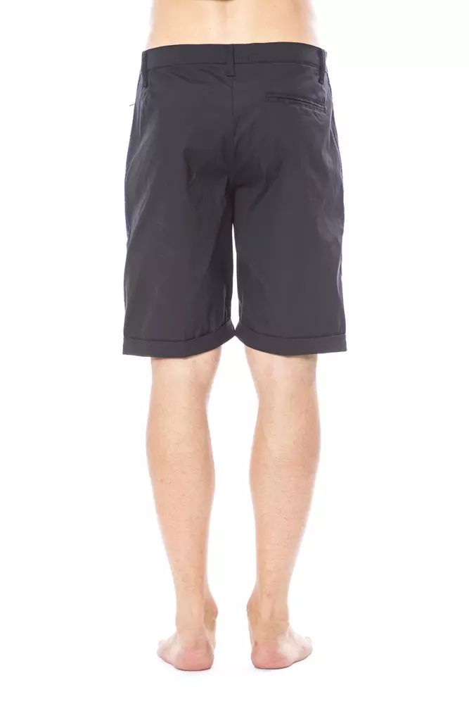 Verri Sleek Black Casual Shorts for Men