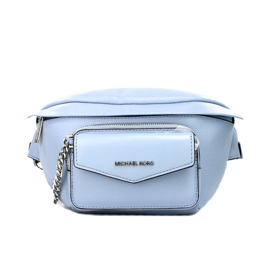 Michael Kors Maisie Large Pale Blue 2-n-1 Waistpack Card Case Fanny Pack Bag